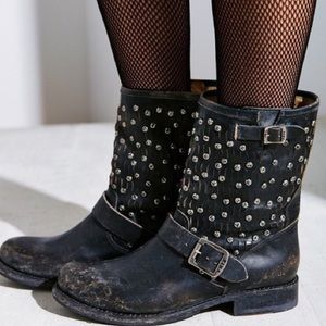 Frye Jenna Studded Combat Boots